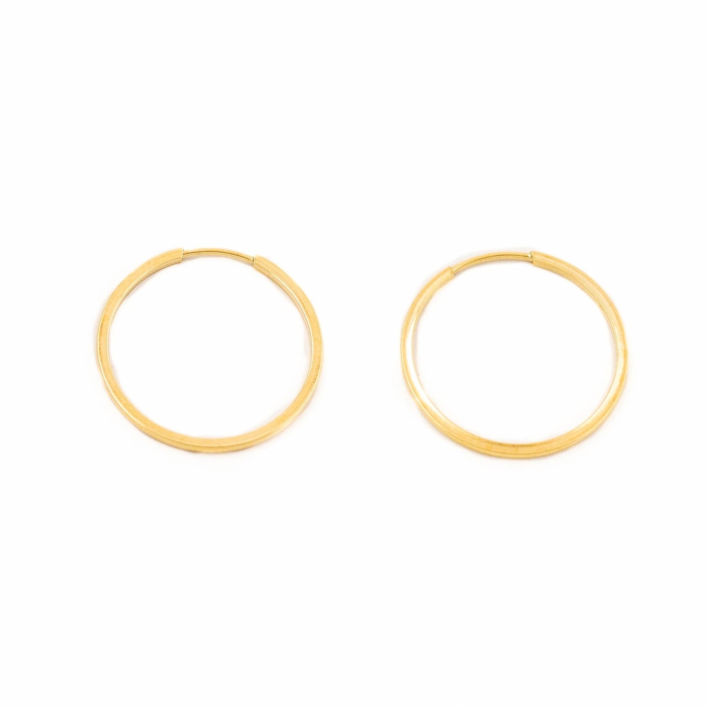 10kt Gold Sleeper Hoops - Kingdom Jewelry