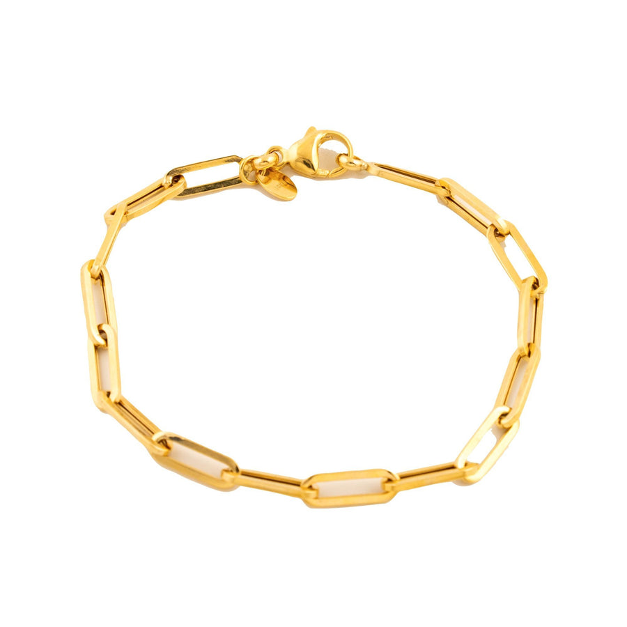 10kt Paperclip Link Bracelet - Kingdom Jewelry