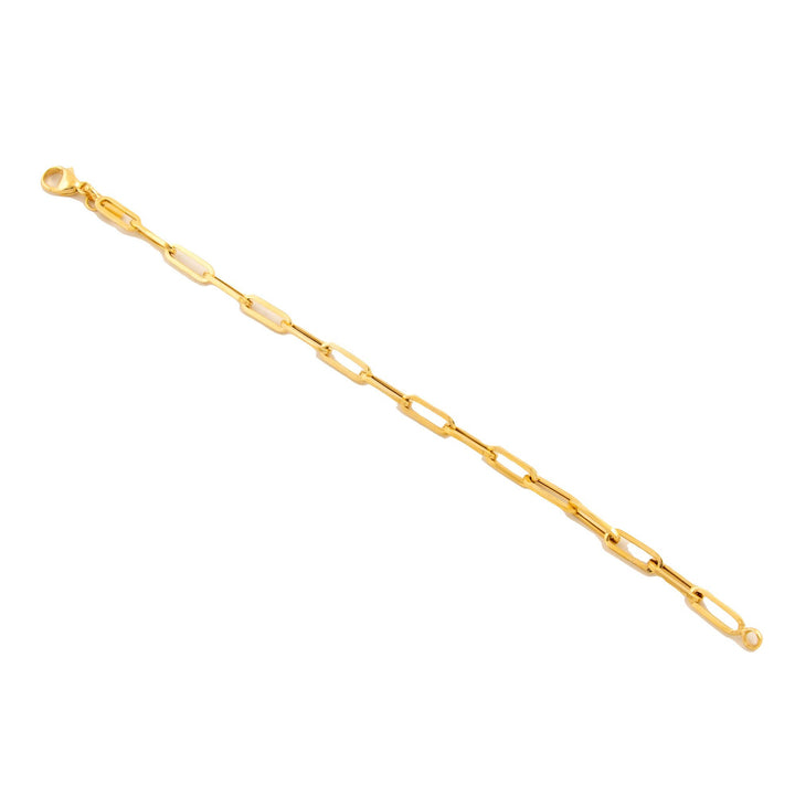 10kt Paperclip Link Bracelet - Kingdom Jewelry