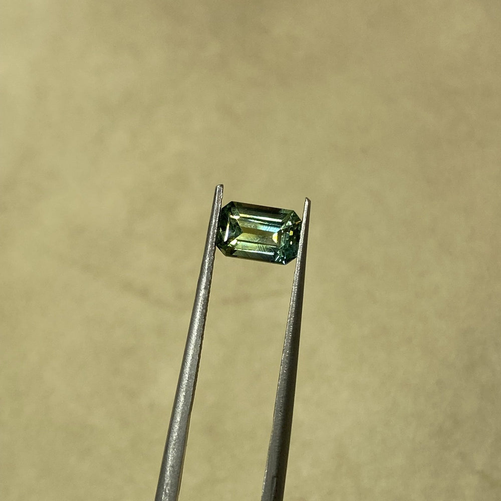 1.20ct Emerald Cut Teal Sapphire - Kingdom Jewelry