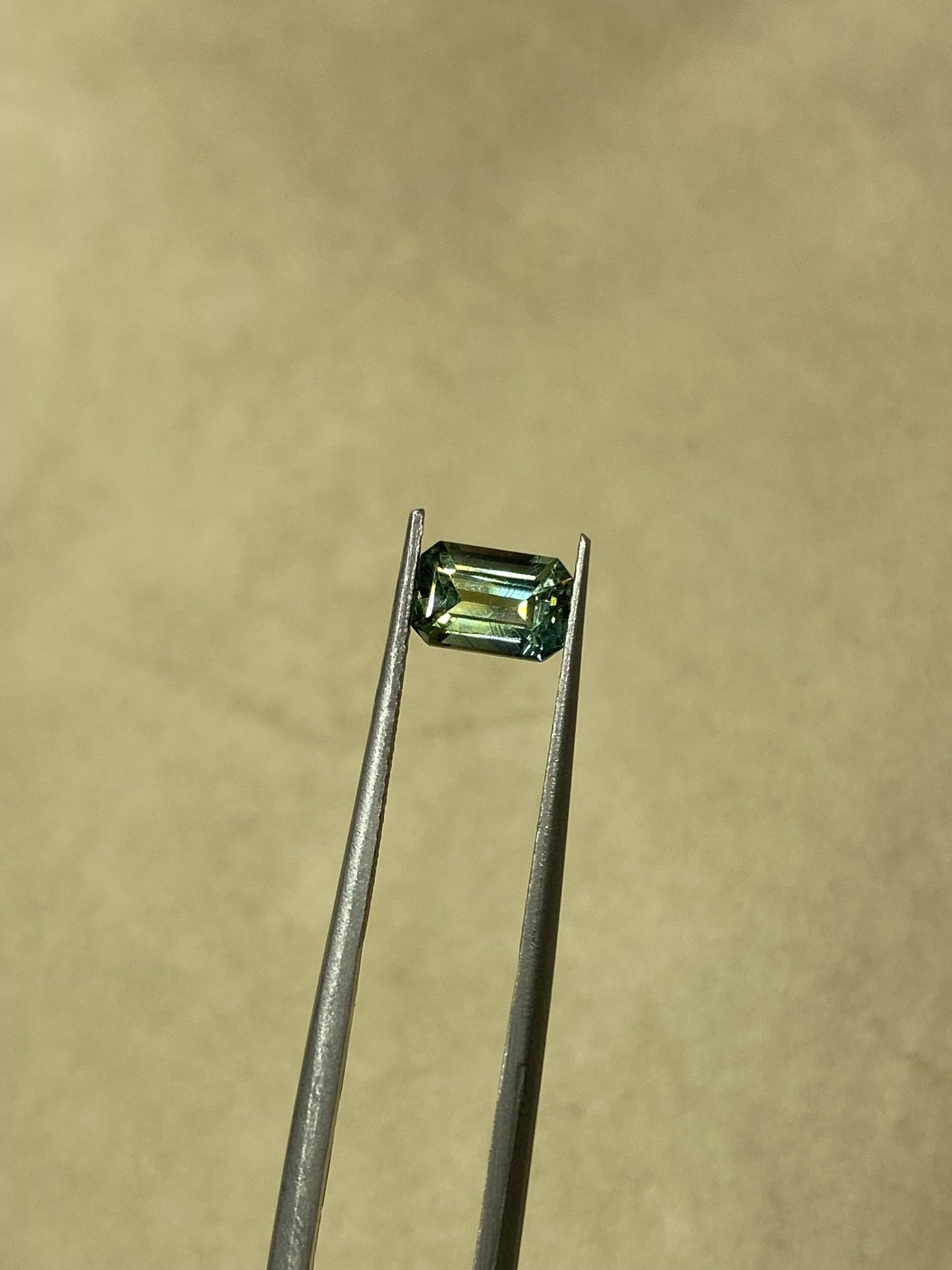 1.20ct Emerald Cut Teal Sapphire - Kingdom Jewelry