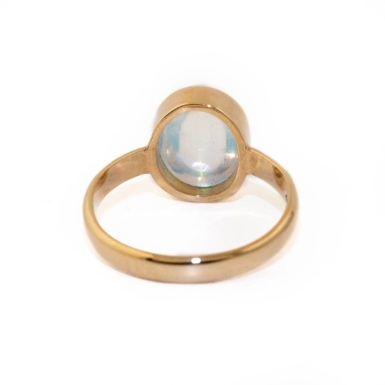 14 KT Gold Moonstone Ring - Kingdom Jewelry