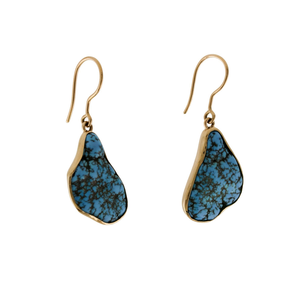 
                      
                        14 KT Gold x Golden Hills Turquoise Nugget Earrings - Kingdom Jewelry
                      
                    