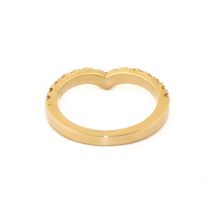 14 KT Gold x Pave Diamond Tiara Band - Kingdom Jewelry