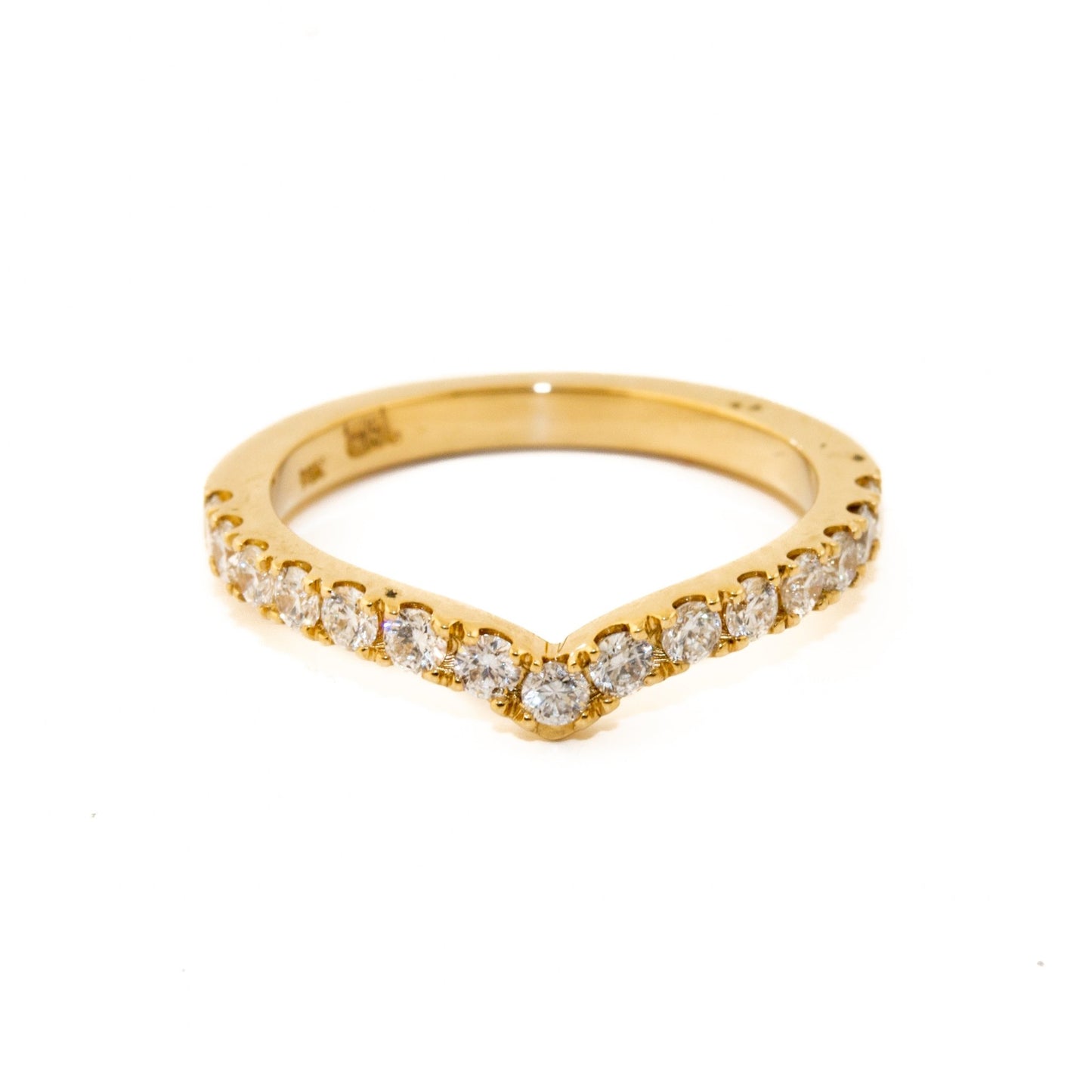 Load image into Gallery viewer, 14 KT Gold x Pave Diamond Tiara Band - Kingdom Jewelry
