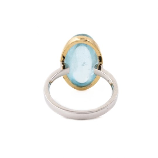 
                      
                        14 KT Golden Bezel Aquamarine Ring - Kingdom Jewelry
                      
                    