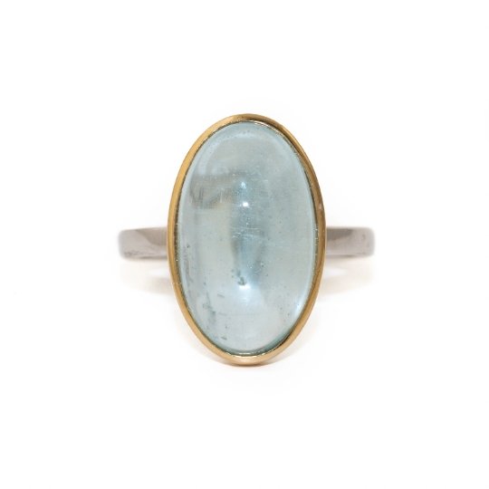 
                      
                        14 KT Golden Bezel Aquamarine Ring - Kingdom Jewelry
                      
                    