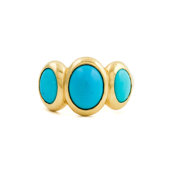 14k Ābee Ring x Sleeping Beauty Turquoise - Kingdom Jewelry