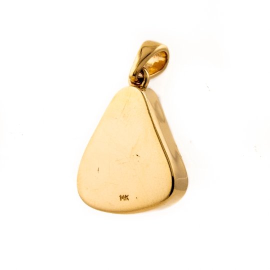 14K Blue Egyptian Turquoise Pendant - Kingdom Jewelry