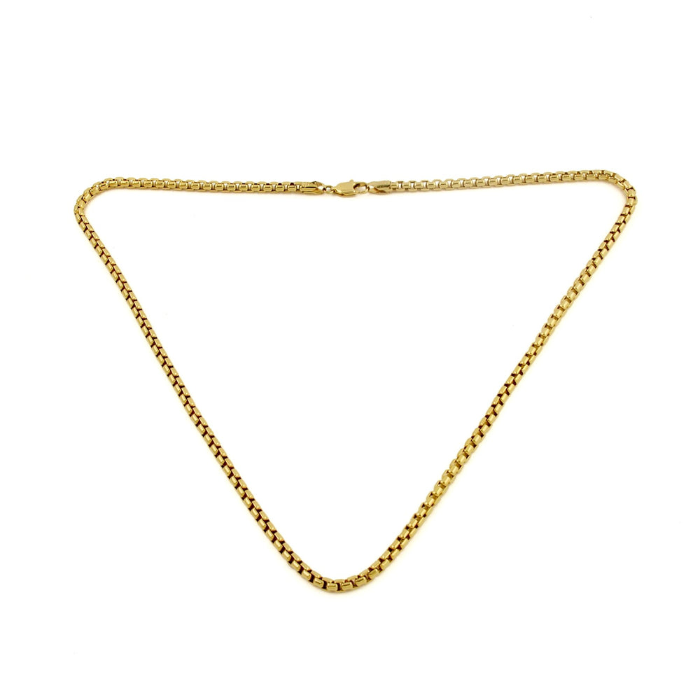 
                      
                        14K Box Link Necklace - Kingdom Jewelry
                      
                    