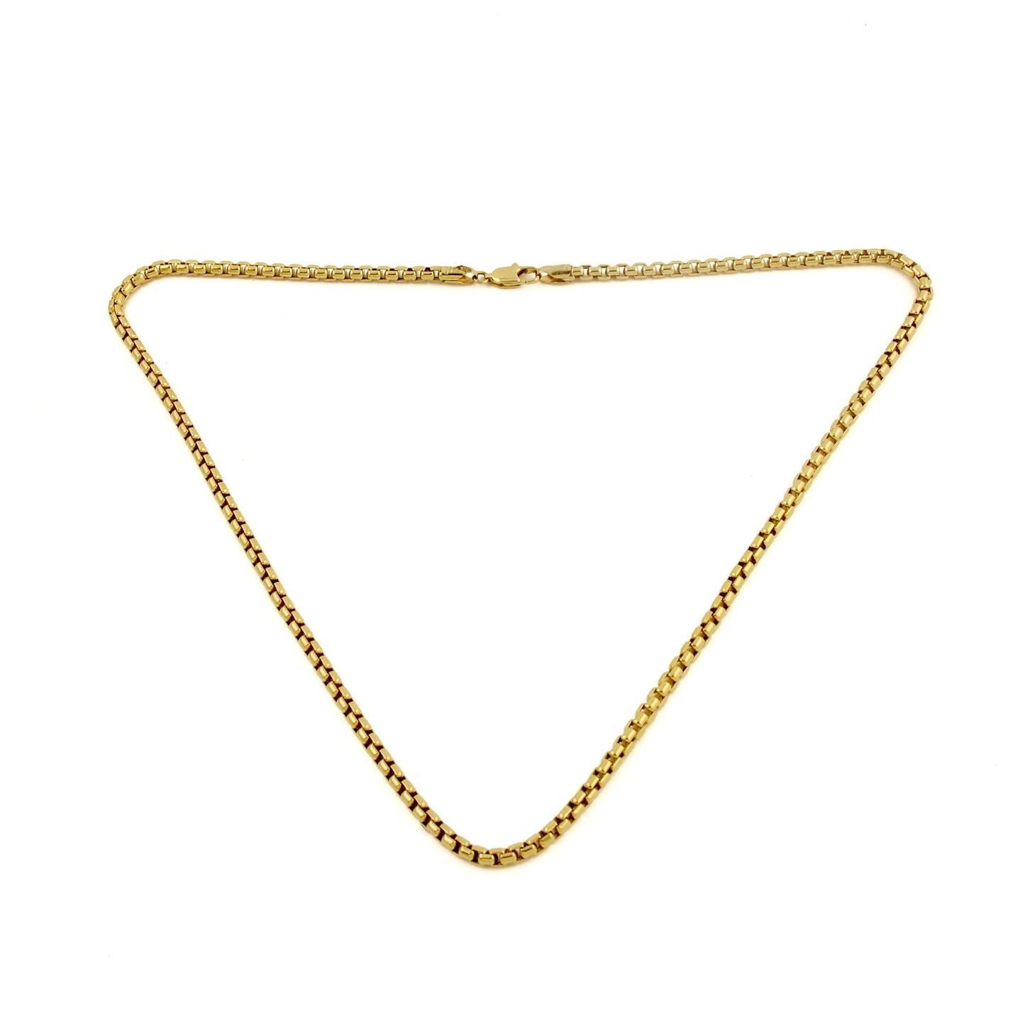 14K Box Link Necklace - Kingdom Jewelry