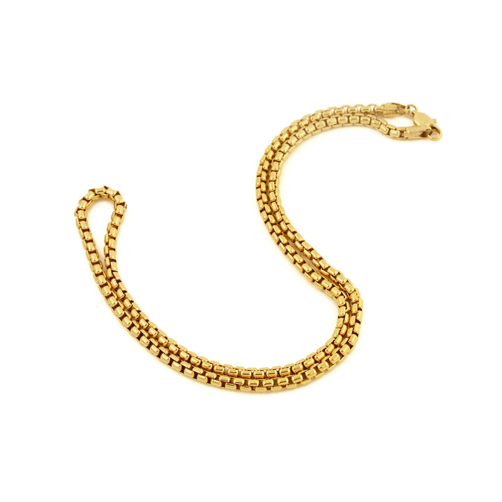 14K Box Link Necklace - Kingdom Jewelry