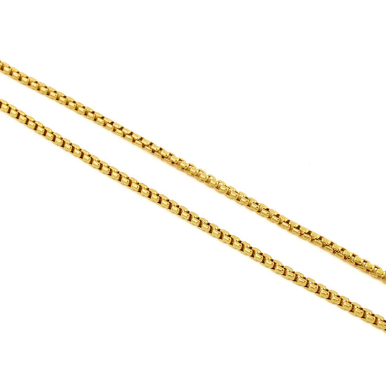 14K Box Link Necklace - Kingdom Jewelry