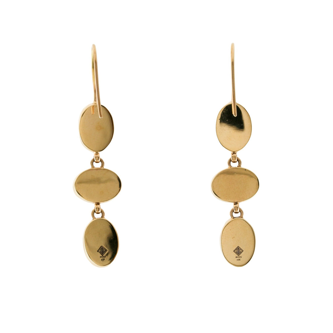 14K Coral Drop Earrings - Kingdom Jewelry
