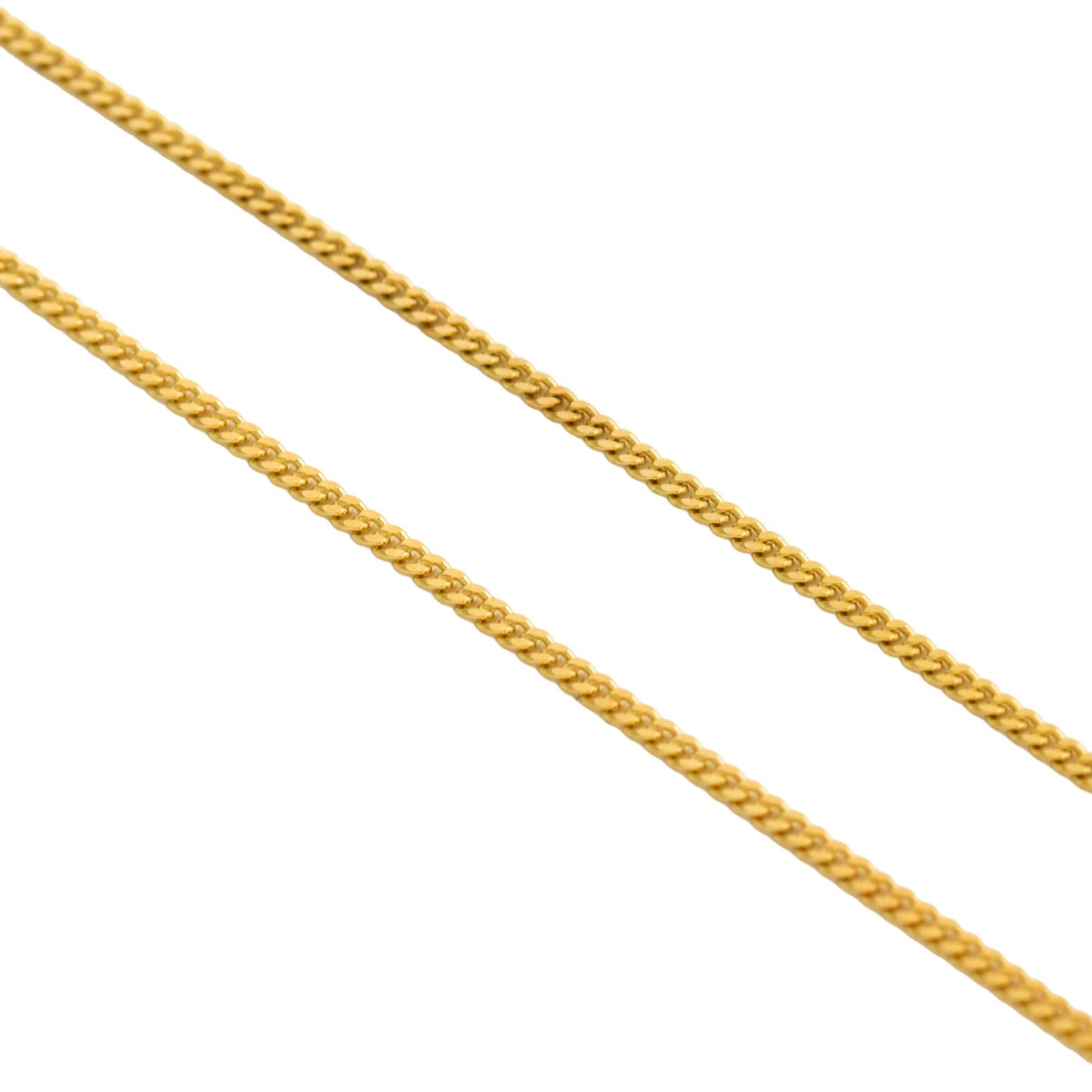 14k Curb Link Necklace - 22" - Kingdom Jewelry