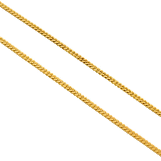 14k Curb Link Necklace - 22" - Kingdom Jewelry
