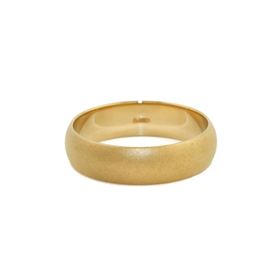 14k Gold 5mm Brushed Classic Band - Kingdom Jewelry