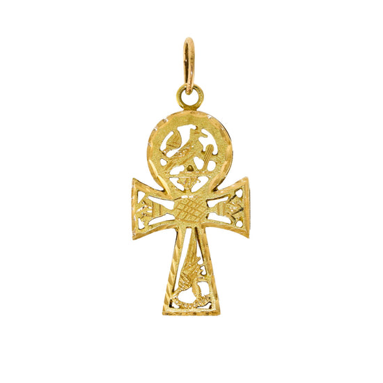 Gold Ankh Cross Necklace Cz Ankh Pendant Necklaces Gold Filled Large Ankh  Charm Necklace - Etsy Norway