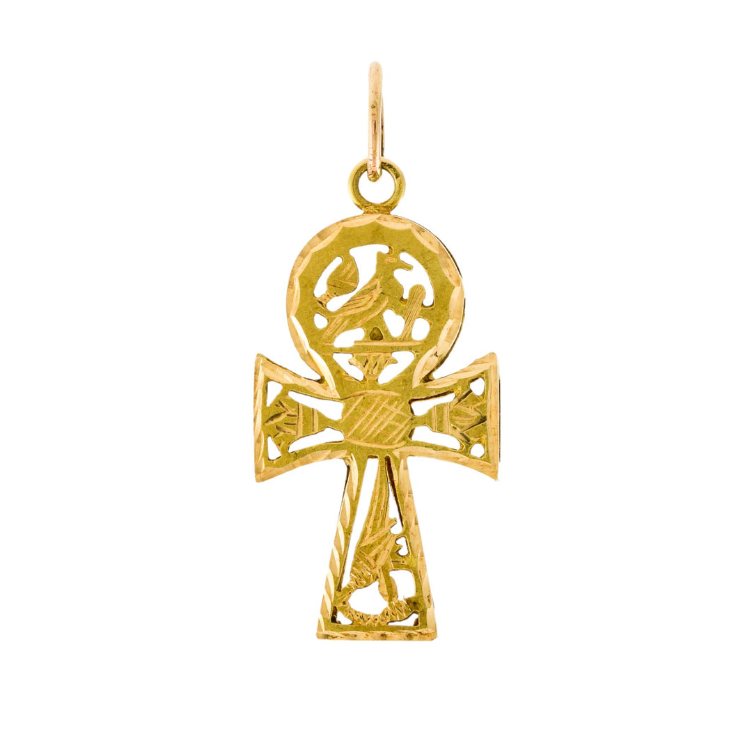 14K Gold Ankh Cross Pendant - Kingdom Jewelry