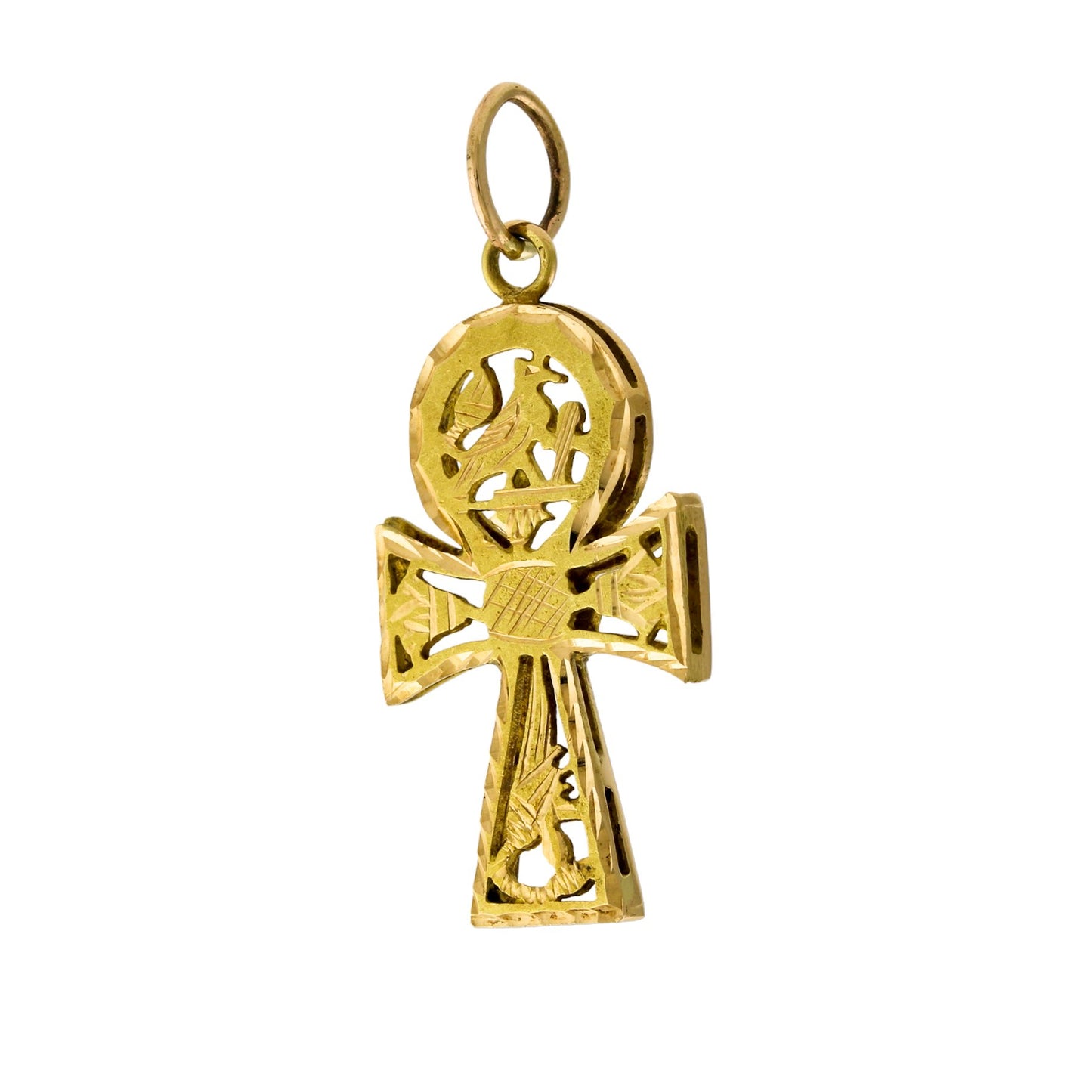 14K Gold Ankh Cross Pendant - Kingdom Jewelry
