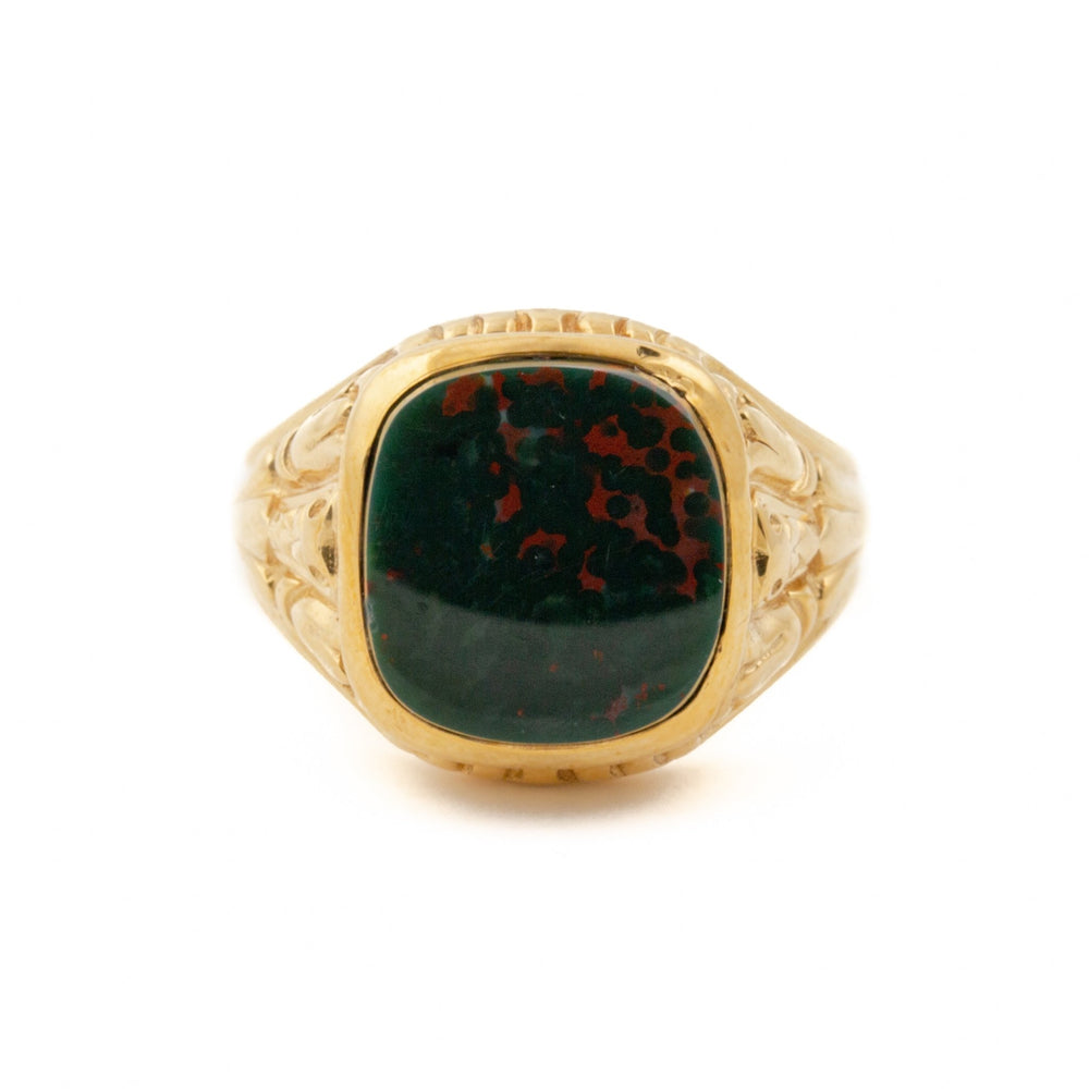 
                      
                        14K Gold Bloodstone Signet - Kingdom Jewelry
                      
                    