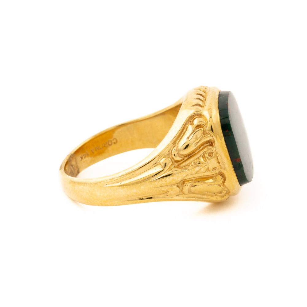 
                      
                        14K Gold Bloodstone Signet - Kingdom Jewelry
                      
                    