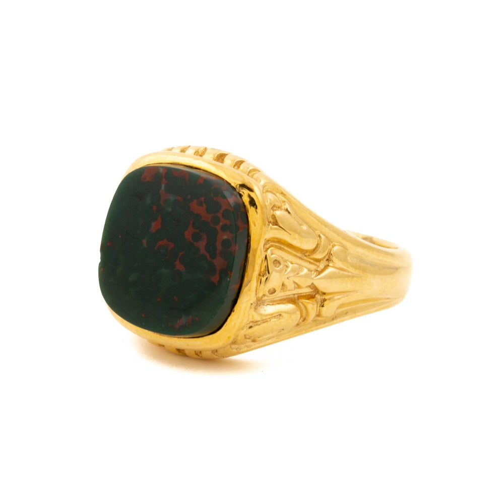 
                      
                        14K Gold Bloodstone Signet - Kingdom Jewelry
                      
                    