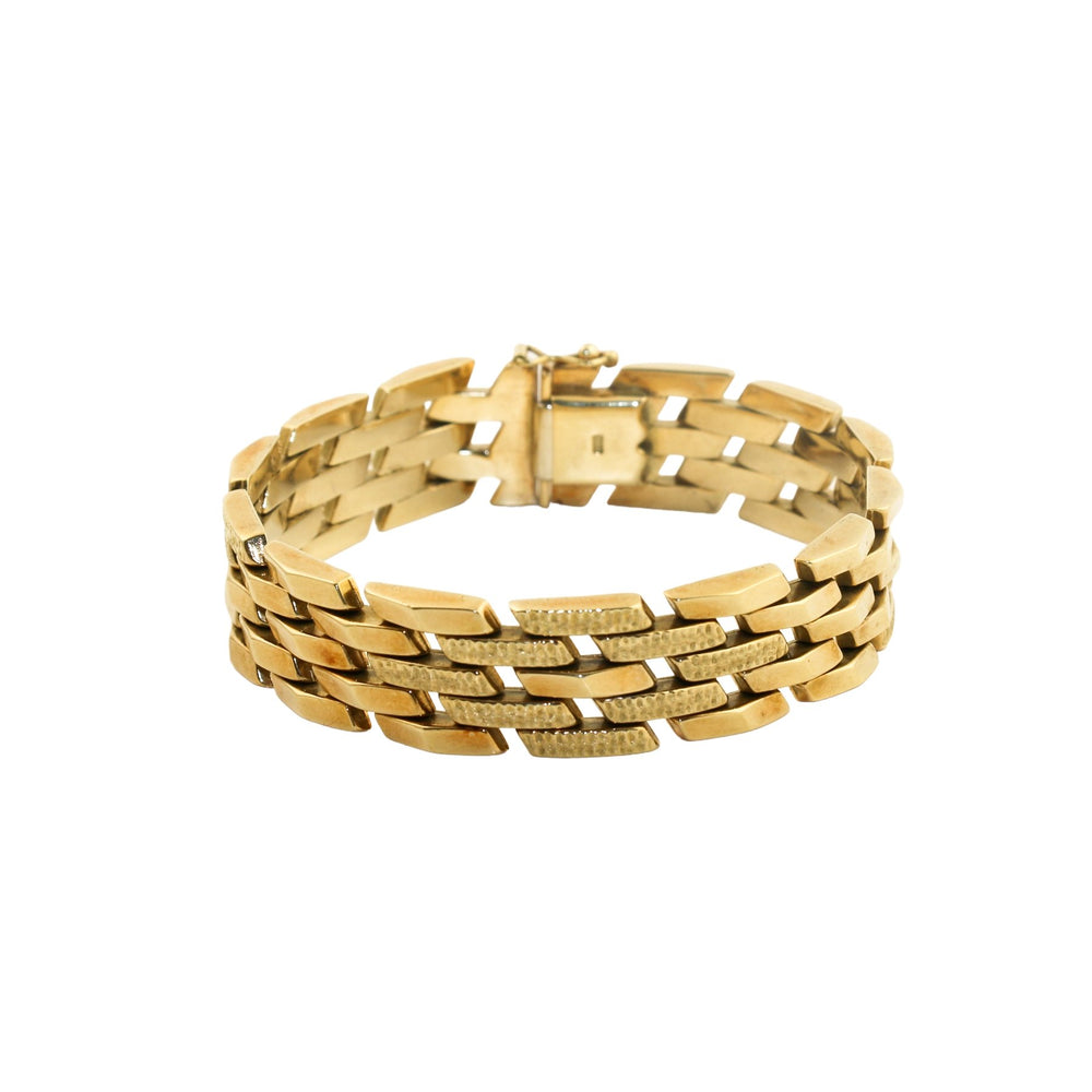 14k Gold Chainmail Link Bracelet - Kingdom Jewelry