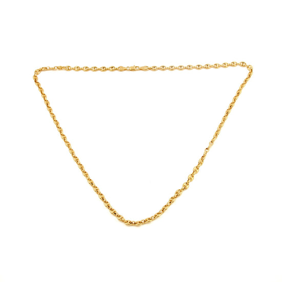 14k Gold Contemporary Gucci Slim Link Necklace - Kingdom Jewelry