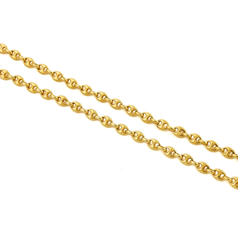 14k Gold Contemporary Gucci Slim Link Necklace - Kingdom Jewelry