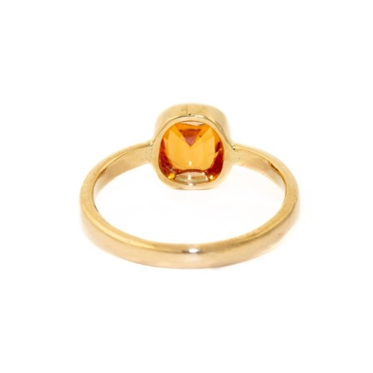 
                      
                        14k Gold Cushion Cut Mandarin Garnet Ring - Kingdom Jewelry
                      
                    