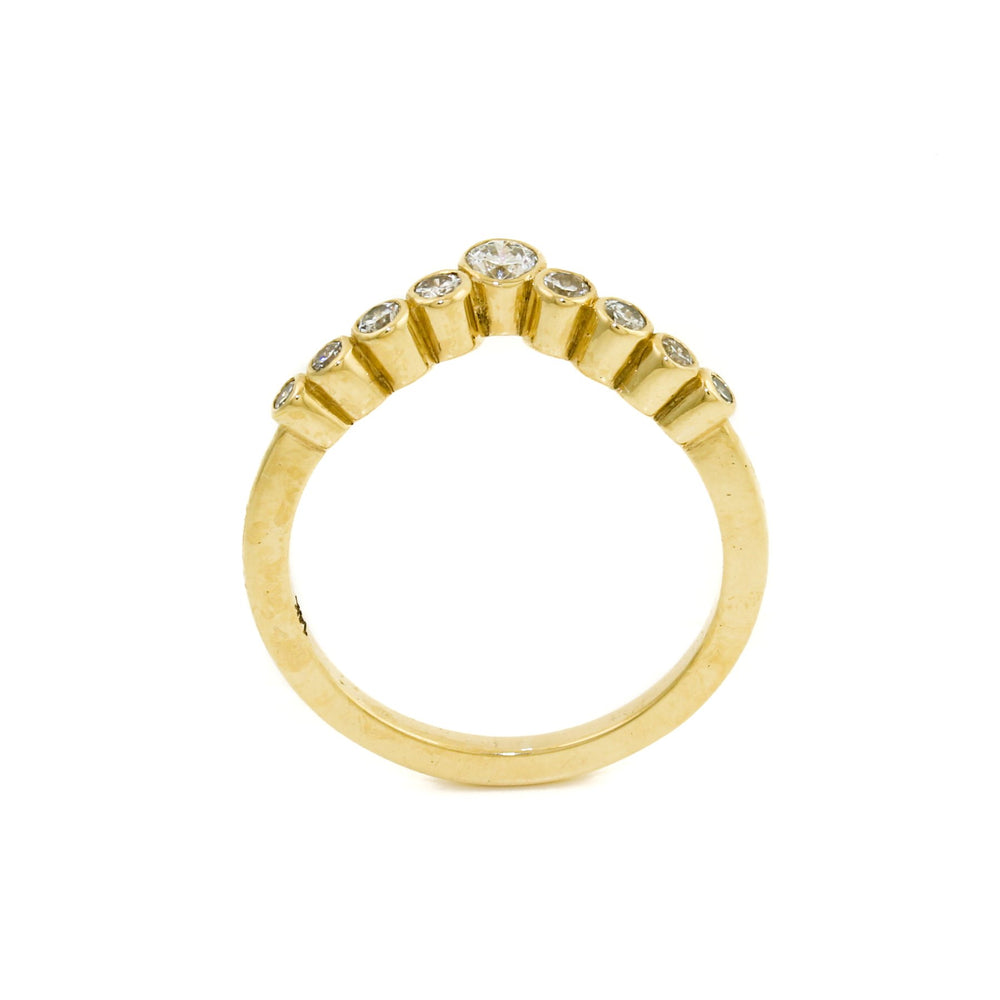 
                      
                        14K Gold Diamond Bezel Tiara Band - Kingdom Jewelry
                      
                    