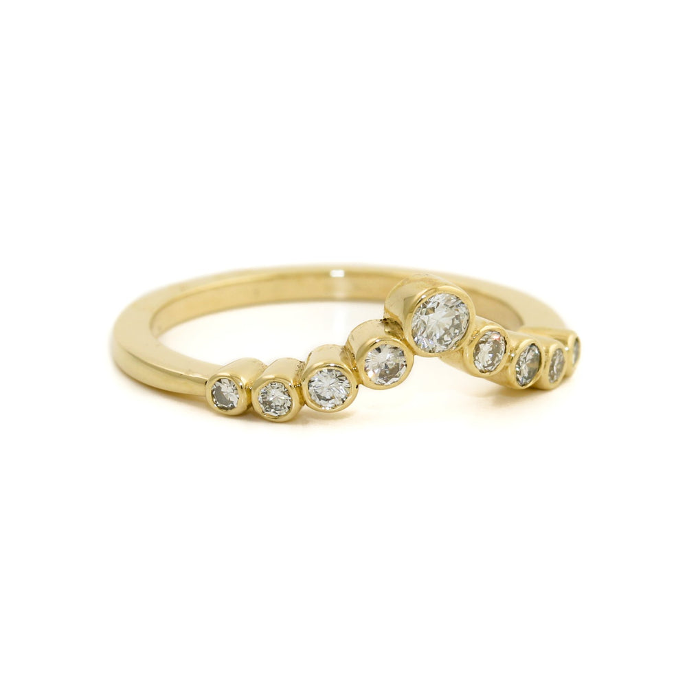 
                      
                        14K Gold Diamond Bezel Tiara Band - Kingdom Jewelry
                      
                    