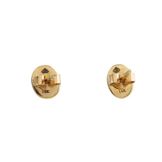 Load image into Gallery viewer, 14k Gold Egyptian Turquoise Studs - Kingdom Jewelry
