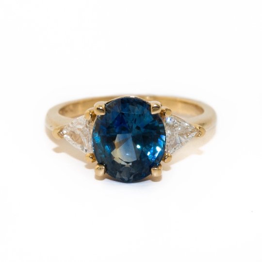 14K Gold Juicy Sapphire Engagement Ring - Kingdom Jewelry