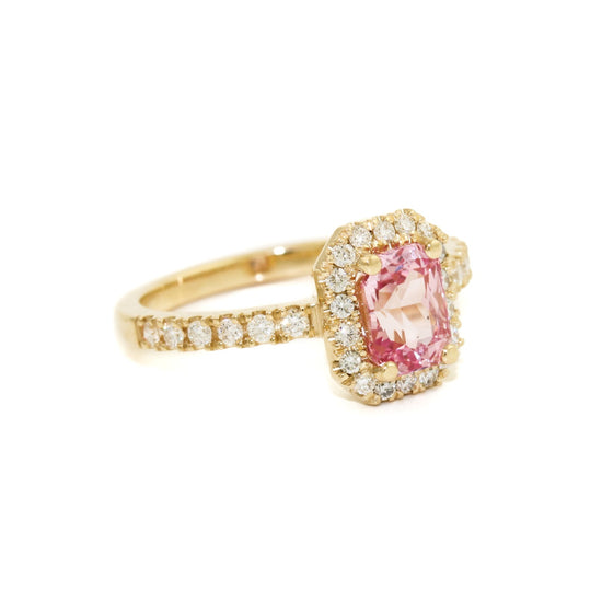 14k Gold Pink Sapphire Ring - Kingdom Jewelry