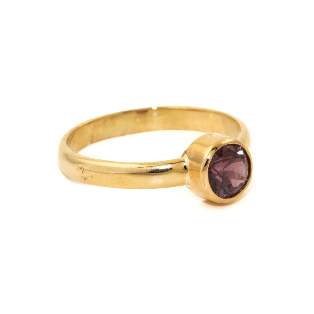 14K Gold Purple Sapphire Ring - Kingdom Jewelry