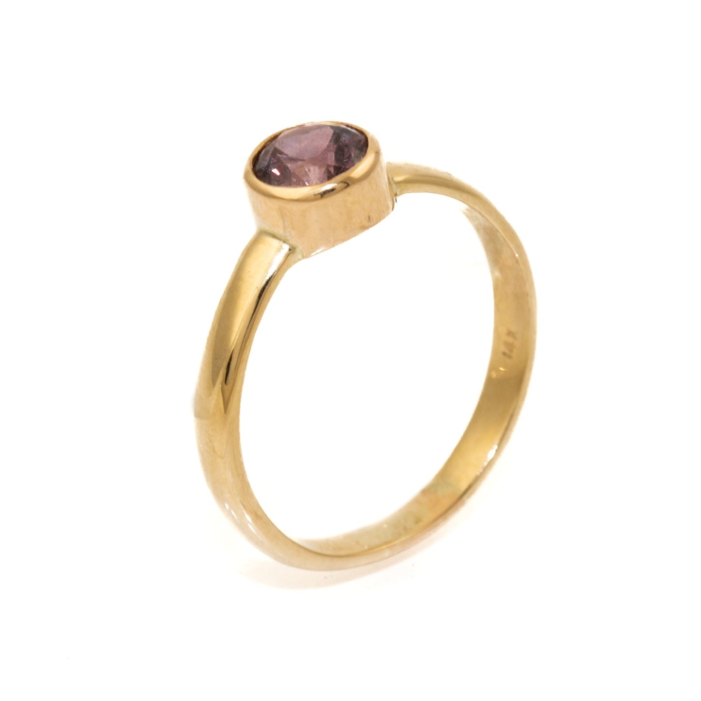 14K Gold Purple Sapphire Ring - Kingdom Jewelry