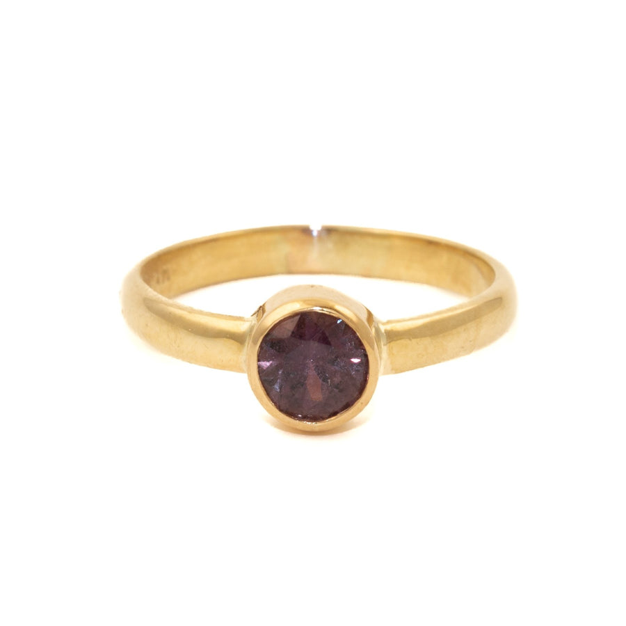 14K Gold Purple Sapphire Ring - Kingdom Jewelry