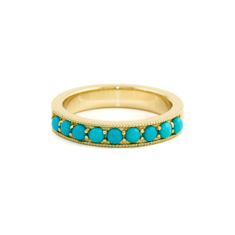 
                      
                        14K Gold Sleeping Beauty Turquoise Channel Band - Kingdom Jewelry
                      
                    