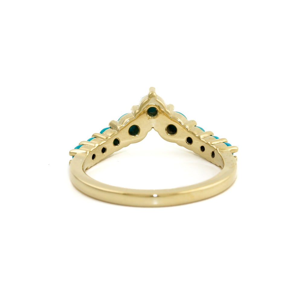 
                      
                        14K Gold Sleeping Beauty Turquoise Tiara Band - Kingdom Jewelry
                      
                    