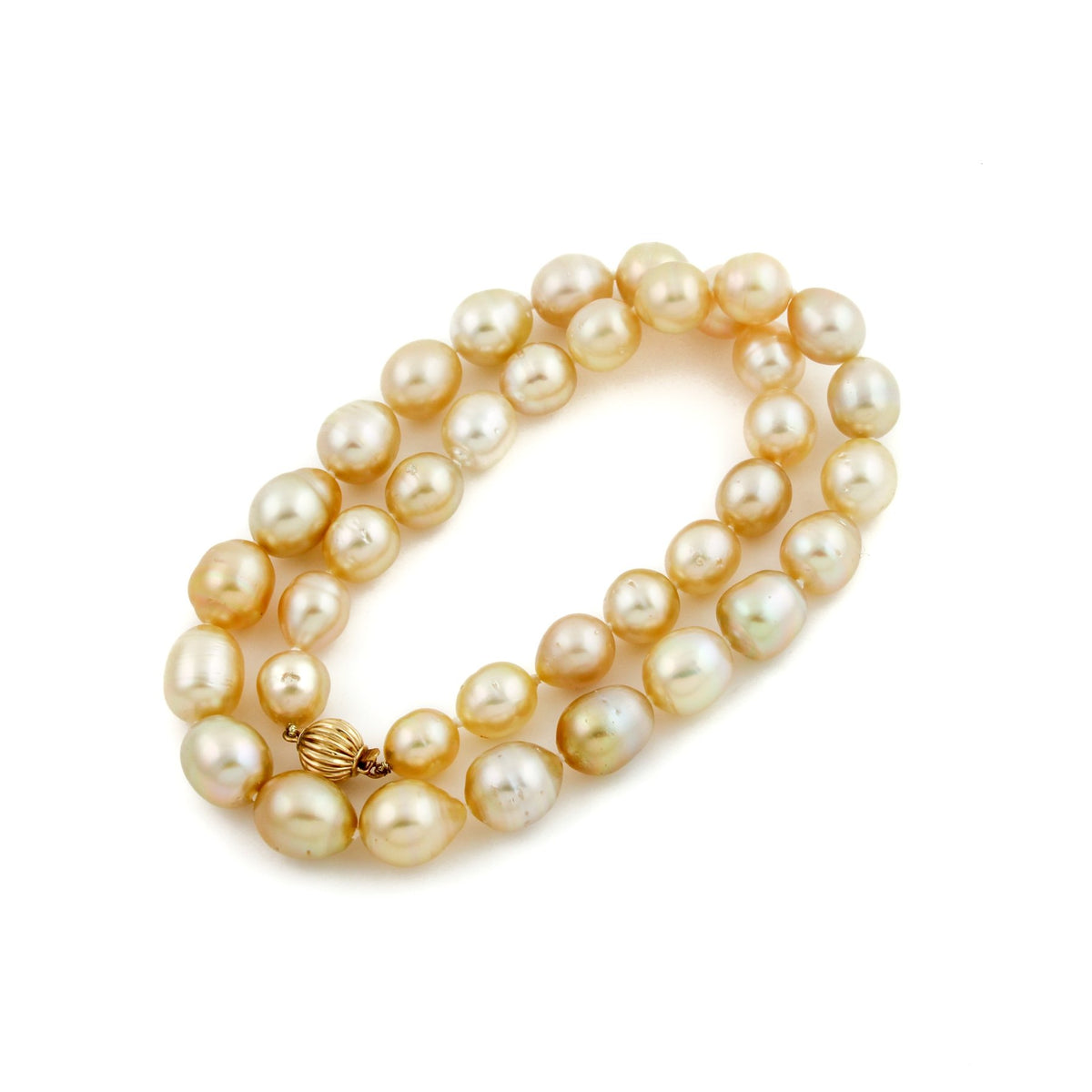 14K Gold South Sea White Pearl Necklace - Kingdom Jewelry
