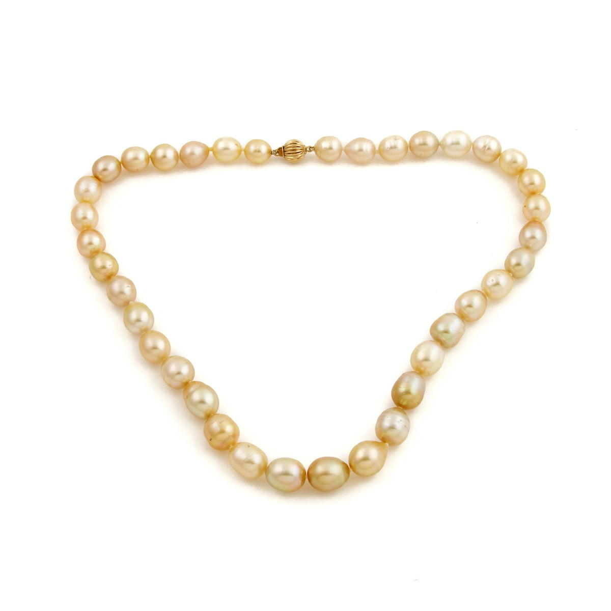 14K Gold South Sea White Pearl Necklace - Kingdom Jewelry