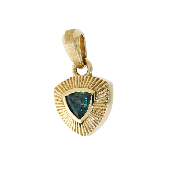 14K Gold Sunburst Sunburst Pendant - Kingdom Jewelry