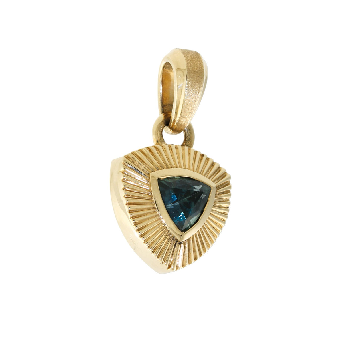 14K Gold Sunburst Sunburst Pendant - Kingdom Jewelry