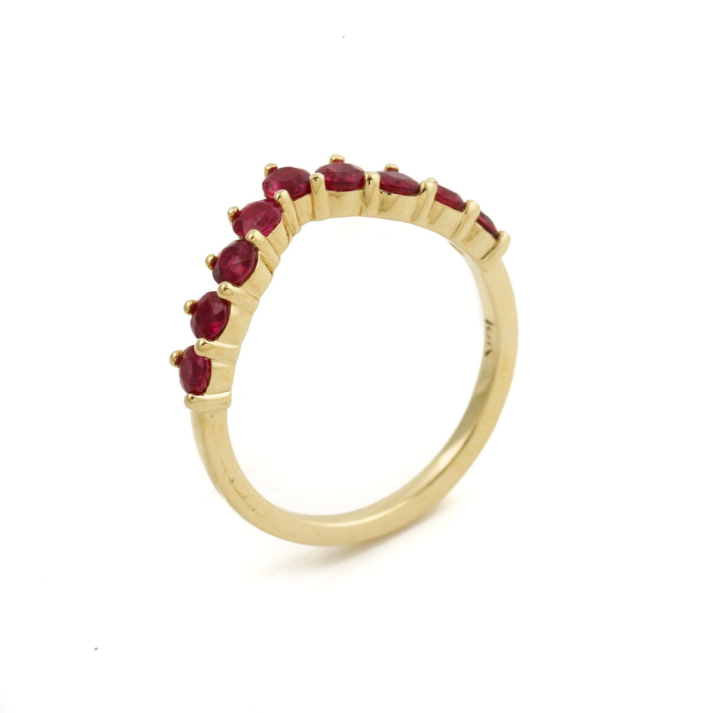 
                      
                        14K Gold Tiara Ruby Ring - Kingdom Jewelry
                      
                    