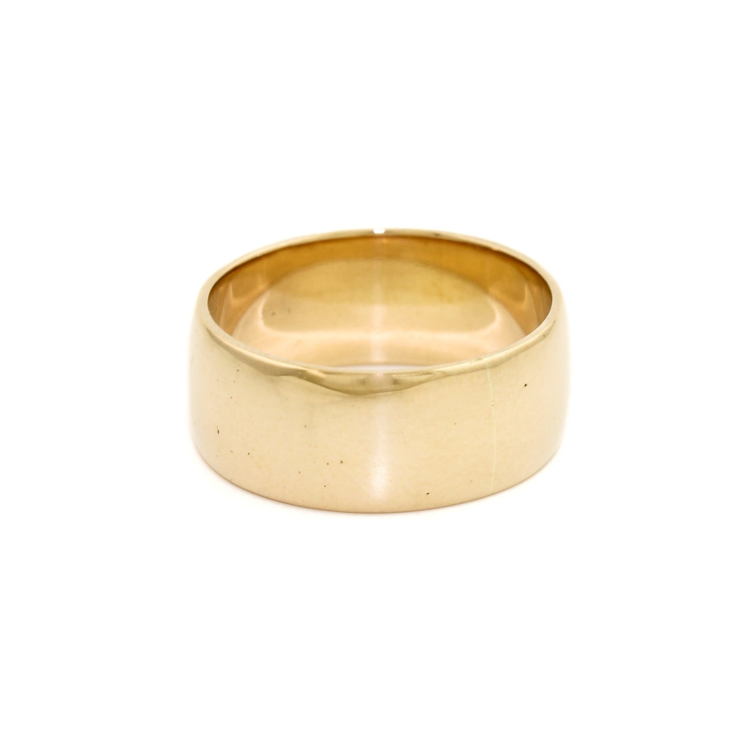 14k Gold Wide Engagement Band - Kingdom Jewelry