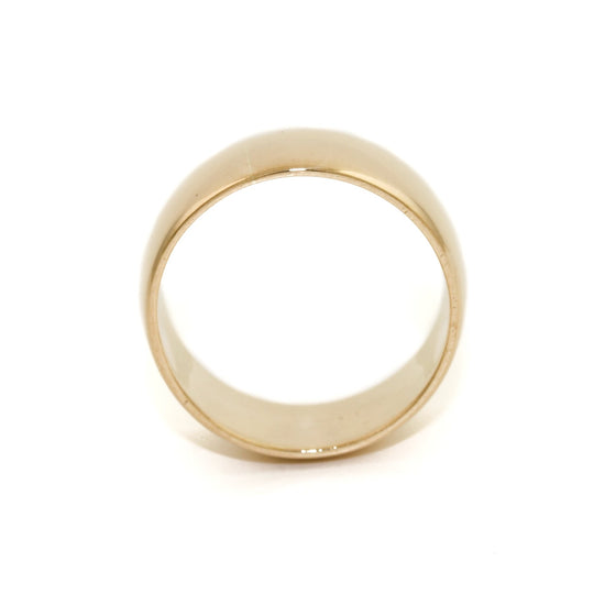 14k Gold Wide Engagement Band - Kingdom Jewelry