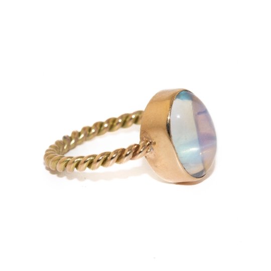 
                      
                        14K Gold x Rainbow Moon Stone Ring - Kingdom Jewelry
                      
                    