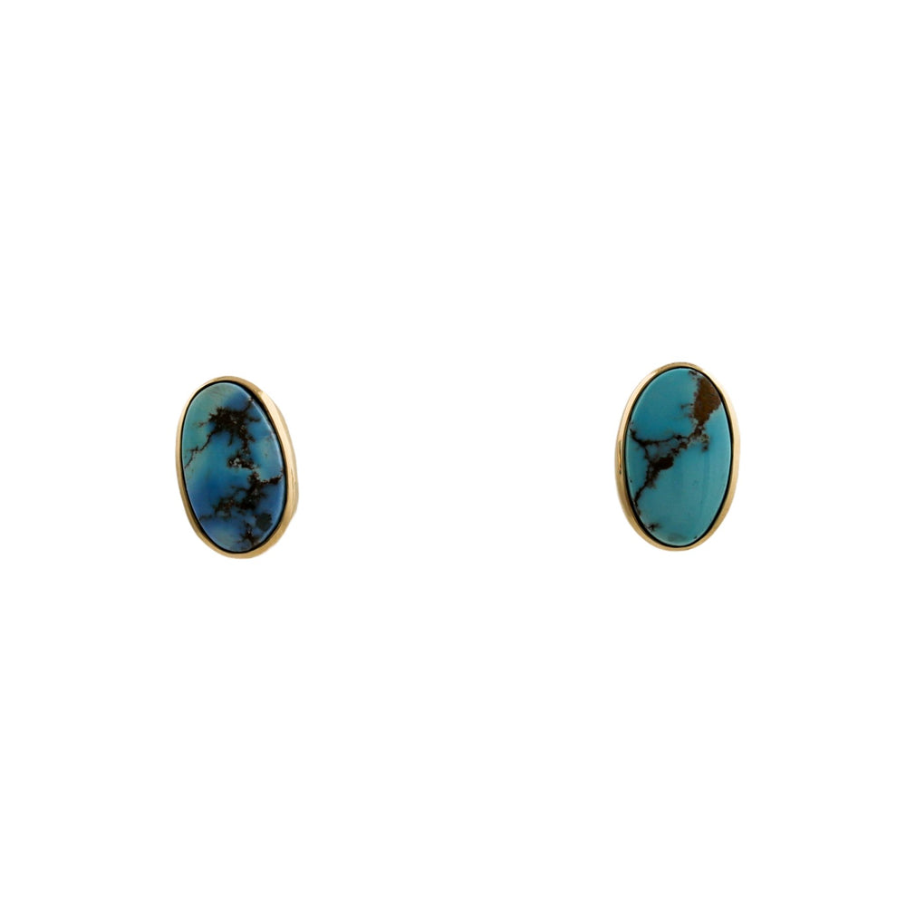 
                      
                        14k Golden Hills Turquoise Studs - Kingdom Jewelry
                      
                    